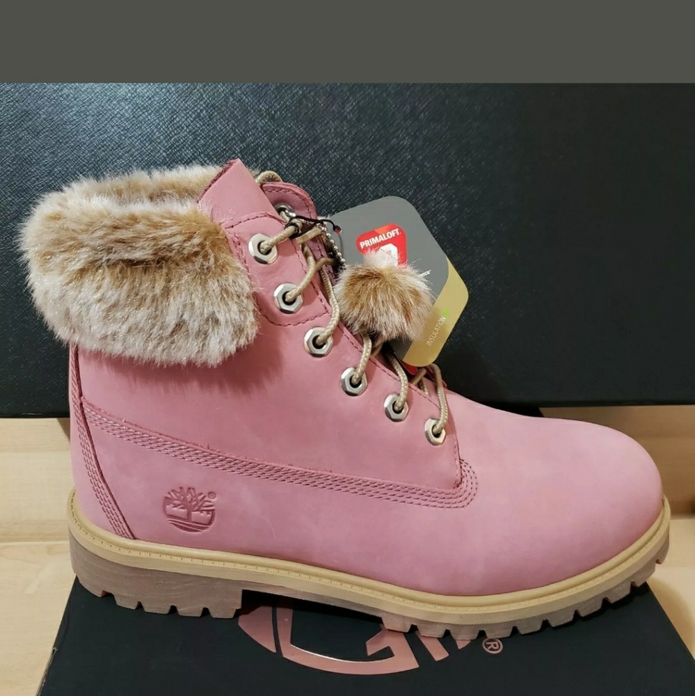 Pink Timberland Boots